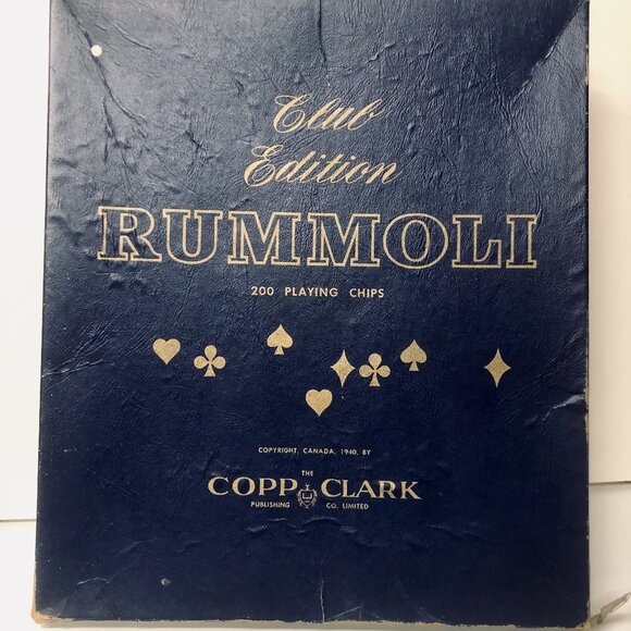RARE Vintage 1940 Rummoli Club Edition Game (mat only, no chips) – Copp Clark - Picture 1 of 2